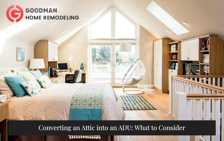 Cozy attic ADU conversion with built-in storage